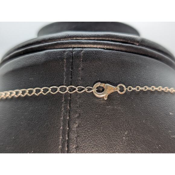 925 Sterling Silver Infinity Four Leaf Clover Lariat 16.75"-18.75" Necklace - Picture 5 of 6